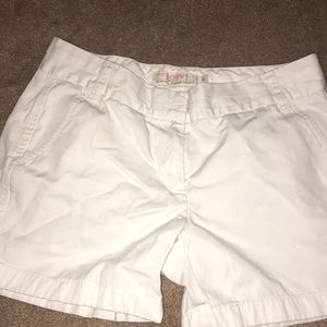J. Crew white 5 inch chinos